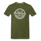 Black To The Future Badge Men's Premium T-Shirt - olive green