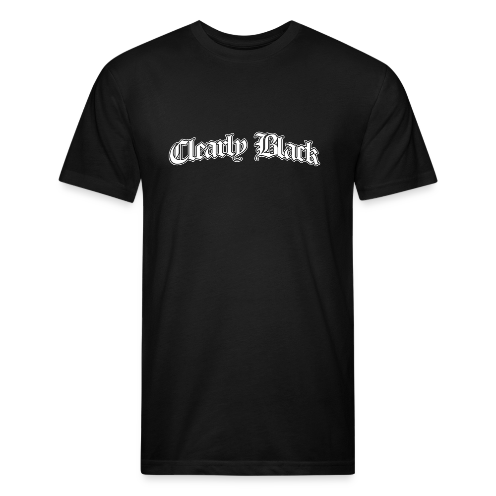Clearly Black 2 Fitted Cotton/Poly T-Shirt by Next Level - black
