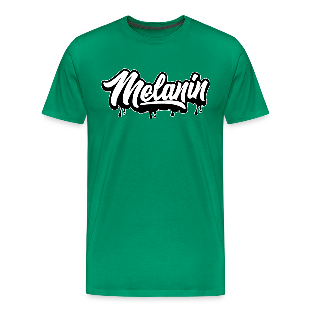 Melanin Drippin' Men's Premium T-Shirt - kelly green