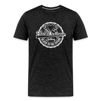 Black To The Future Badge Men's Premium T-Shirt - charcoal grey