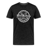 Black To The Future Badge Men's Premium T-Shirt - charcoal grey