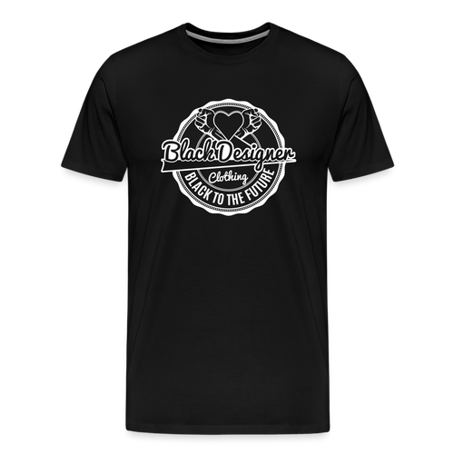 Black To The Future Badge Men's Premium T-Shirt - black