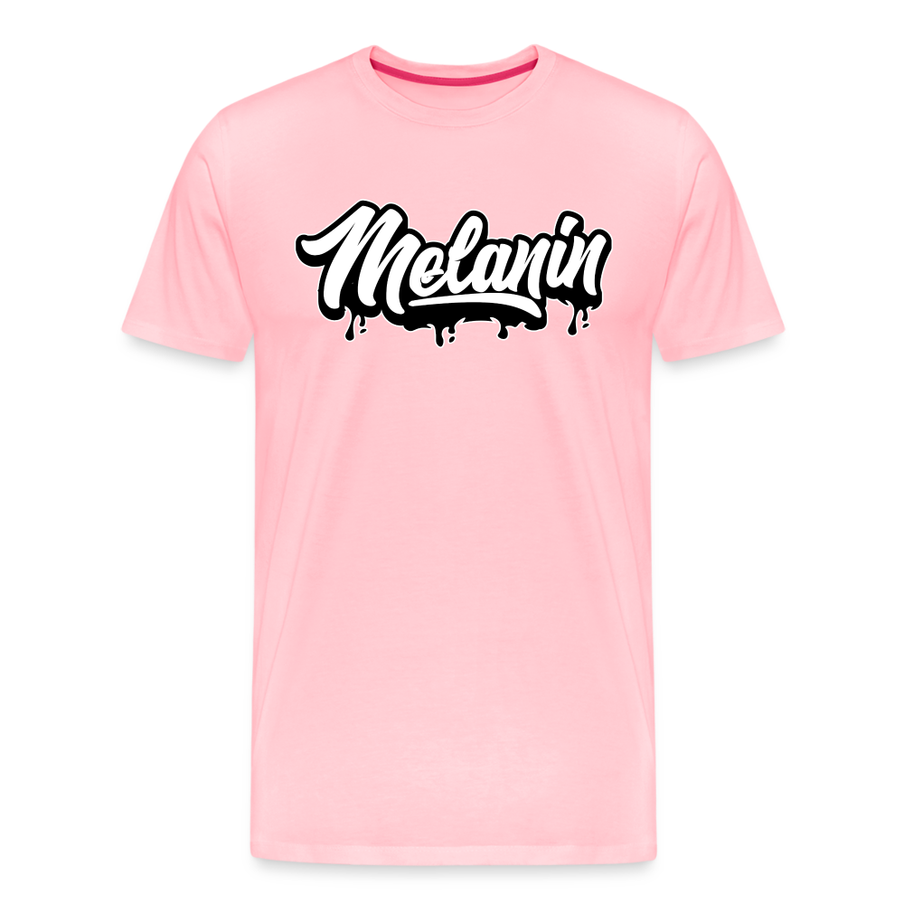Melanin Drippin' Men's Premium T-Shirt - pink
