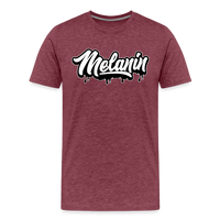 Melanin Drippin' Men's Premium T-Shirt - heather burgundy