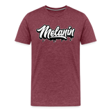 Melanin Drippin' Men's Premium T-Shirt - heather burgundy