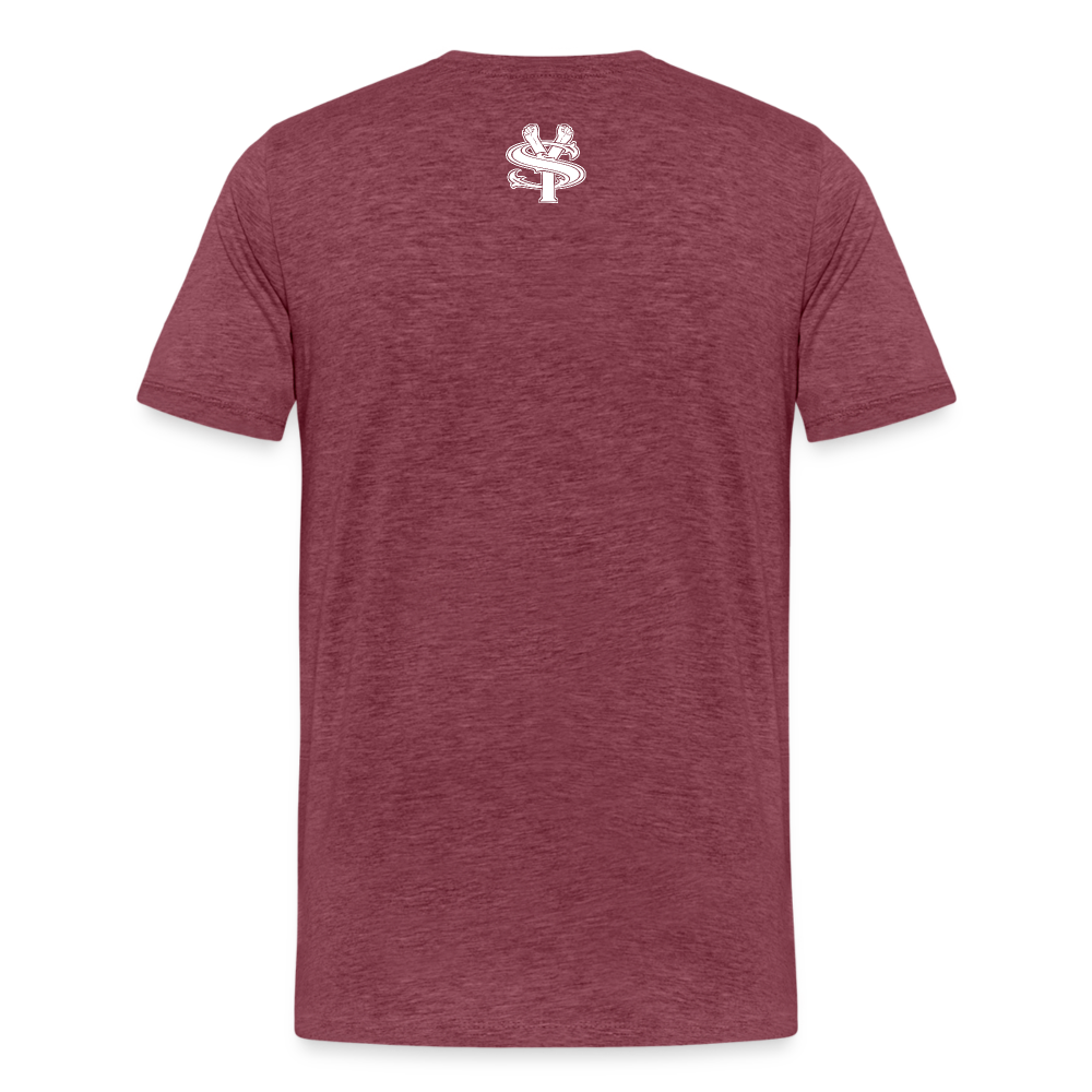 Melanin Drippin' Men's Premium T-Shirt - heather burgundy
