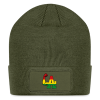 LA Rasta Strong Patch Beanie - olive