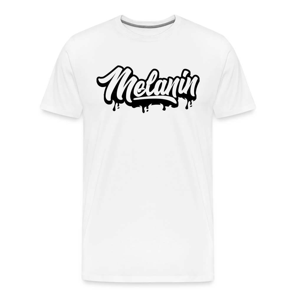 Melanin Drippin' Men's Premium T-Shirt - white