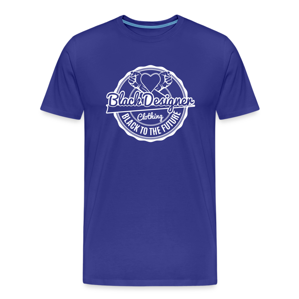 Black To The Future Badge Men's Premium T-Shirt - royal blue
