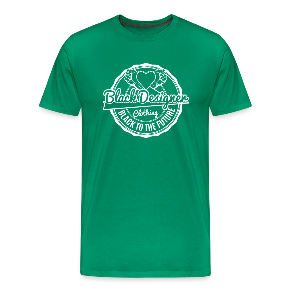 Black To The Future Badge Men's Premium T-Shirt - kelly green