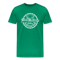 Black To The Future Badge Men's Premium T-Shirt - kelly green