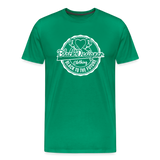 Black To The Future Badge Men's Premium T-Shirt - kelly green