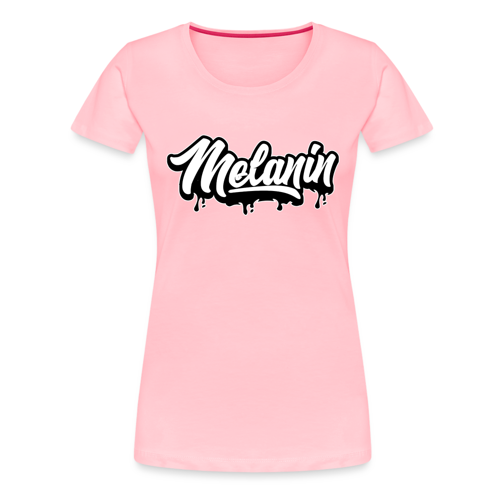 Melanin Drippin’ Women’s Premium T-Shirt - pink
