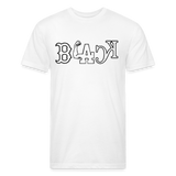 BLACK Sports Fitted Cotton/Poly T-Shirt by Next Level - white