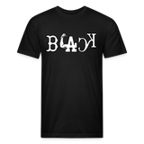BLACK Sports Fitted Cotton/Poly T-Shirt by Next Level - black