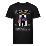 Lake Show Breaking Records Fitted Cotton/Poly T-Shirt - black