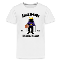 LakeShow Breaking Records Kids' Premium T-Shirt - white