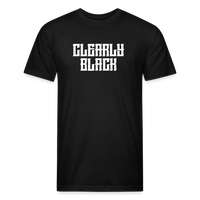Clearly Black 1 Fitted Cotton/Poly T-Shirt by Next Level - black