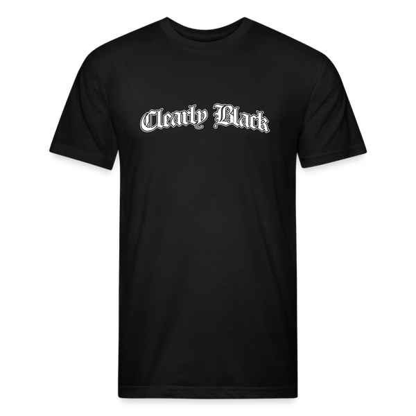 Clearly Black 2 Fitted Cotton/Poly T-Shirt by Next Level - black