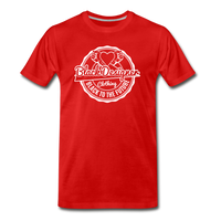 Black To The Future Badge Men's Premium T-Shirt - red