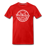 Black To The Future Badge Men's Premium T-Shirt - red