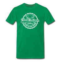 Black To The Future Badge Men's Premium T-Shirt - kelly green
