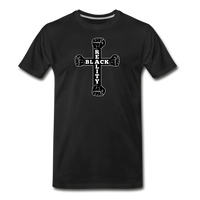 BLK Reality Cross Mens Premium T-Shirt - black