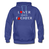 Lover And A Fighter Men's Premium Hoodie - royalblue