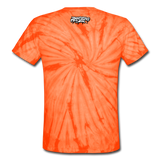 The Challenge Drip Unisex Tie Dye T-Shirt - spider orange
