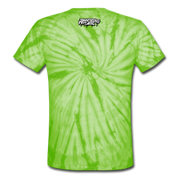 The Challenge Drip Unisex Tie Dye T-Shirt - spider lime green