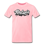 Melanin Drippin' Men's Premium T-Shirt - pink