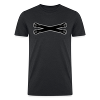 Crossbones Men’s Tri-Blend Organic T-Shirt - heather black
